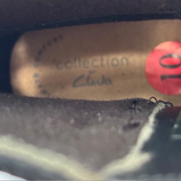 NWT Clarks Black Suede "Cora Braid" Ankle Booties Women's Size 10M - Picture 4 of 11